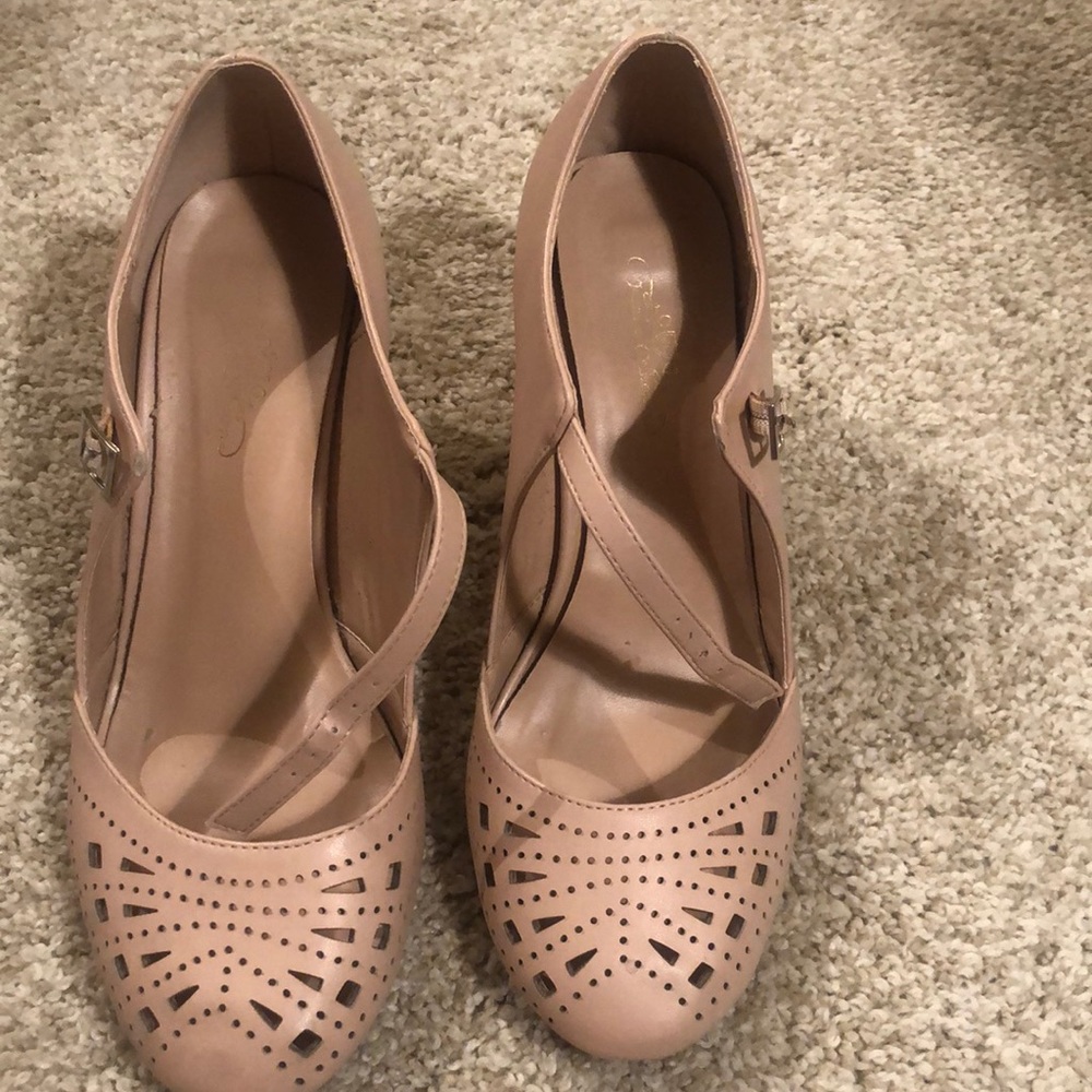 Petal pink Mary Jane shoes